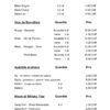Carte Boissons avec alcool